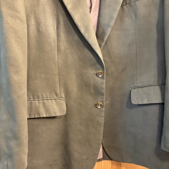 Lauren By Ralph Lauren Brown Suede Polyester Blazer Jacket Sport Coat Men's 40S - Picture 4 of 8